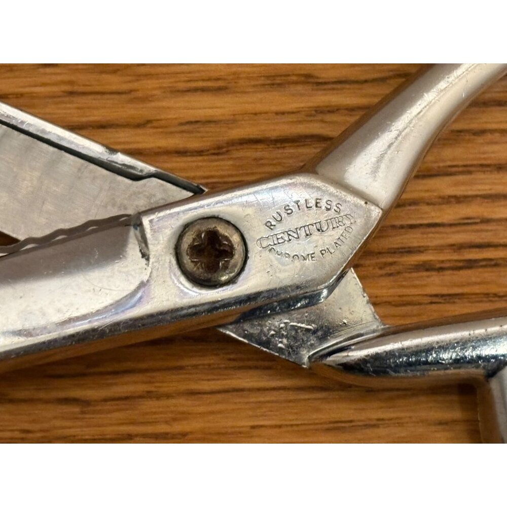 Vintage Wiss Scissors Set Of 3 - CB9 Pinking Shears SN7 Shears & Chrome Serrated - Picture 9 of 10